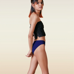 4 Pack - Blue Low-waist Bamboo Underwear