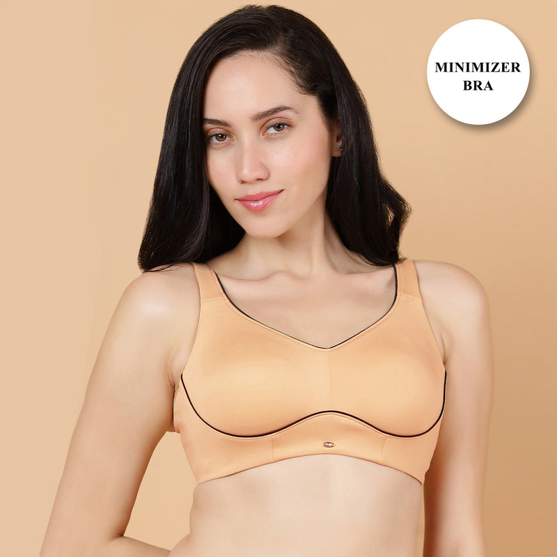 Non Padded Non Wired Full Coverage Minimizer Bra