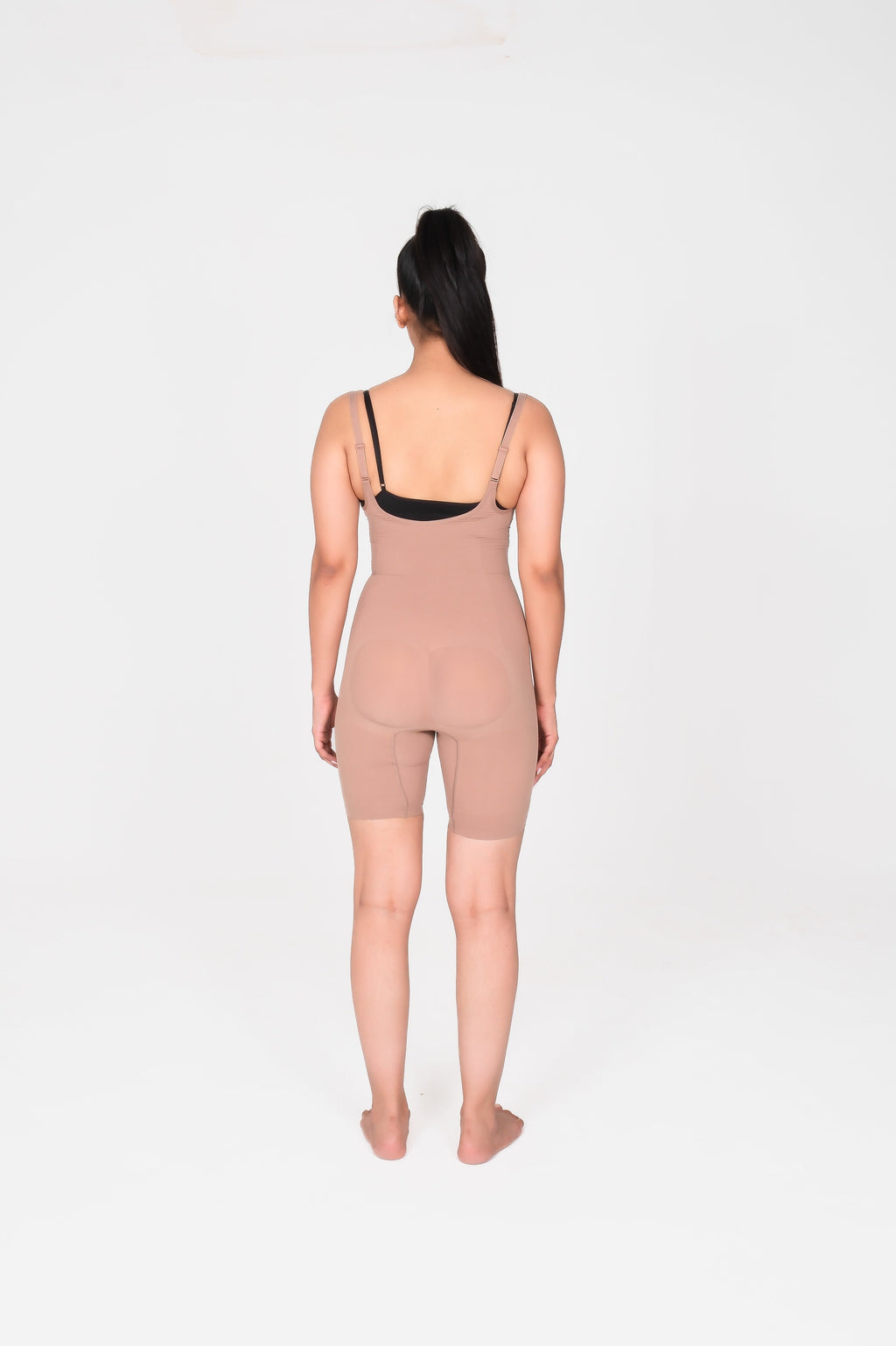 Open Bust Mid Thigh Bodysuit