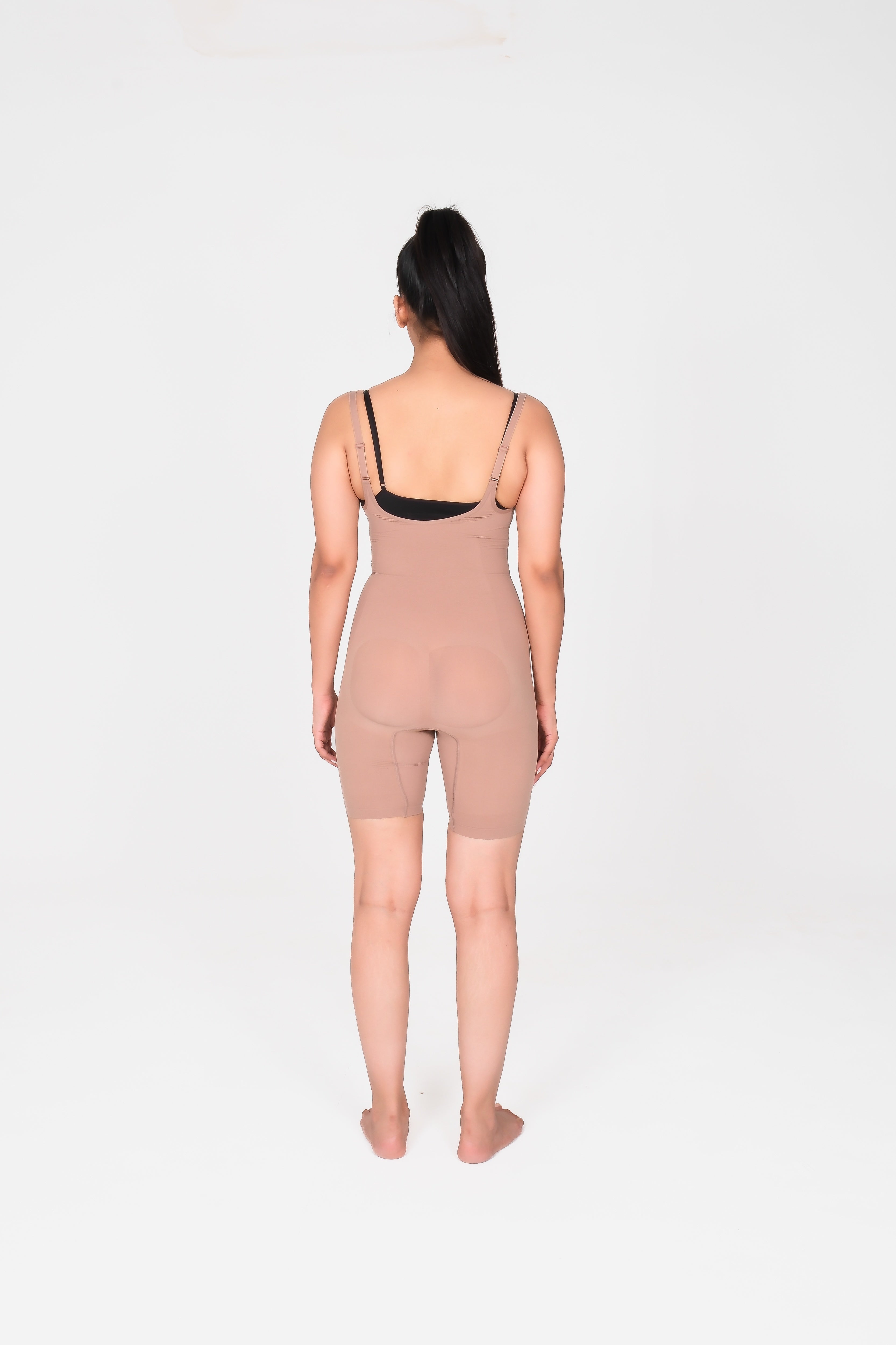 Open Bust Mid Thigh Bodysuit