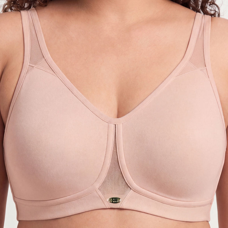Non Padded Non wired Full Coverage Spacer Fabric Cups Minimiser T-Shirt Bra