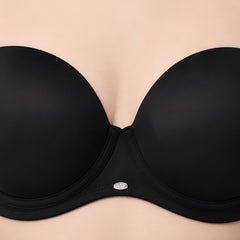 Medium Coverage Padded Underwired Multiway Transparent Back Bra