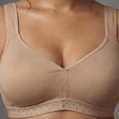 Non Padded Non Wired Stretch Cotton Full Coverage T-shirt Bra