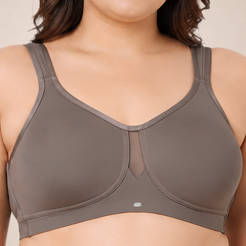 Full Coverage Minimizer Bra with No-Show Cups