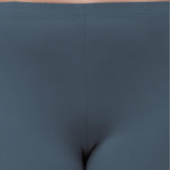 Solid Polyamide Spandex Mid Thigh Length Cycling Shorts