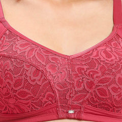 SOIE Woman - Full Coverage Non Padded Non Wired Lacy Bra - -for Women