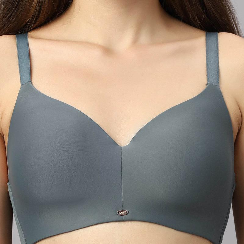 SOIE Woman - Full Coverage Padded Non Wired Ultrasoft Seamless Bra - Bra -for Women