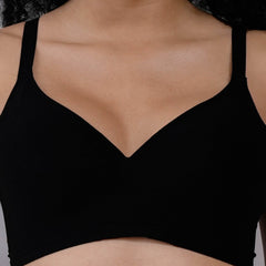 SOIE Woman - Padded Non wired Medium Coverage Seamless T-shirt Bra - Bonded Bra -for Women