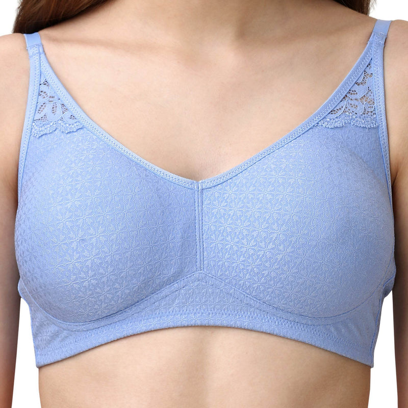 SOIE Woman - Non Padded Non Wired Medium Coverage Lacy Bra - Lacy Bra -for Women