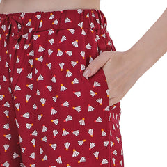 SOIE Woman - Supersoft Rayon Printed Pyjamas with Pockets - -for Women