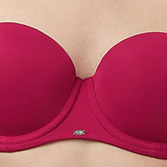 SOIE Woman - Medium Coverage Padded Underwired Multiway Transparent Back Bra - Bra -for Women