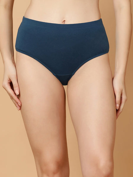 Tummy-Smoothing High Waist Cotton Briefs – Pack of 3