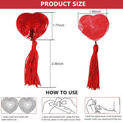 Women-Adhesive-Breast-Pads-Bra-Reusable-Silicone-Heart-Shaped-Nipple-Cover