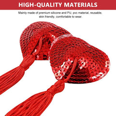 Women-Adhesive-Breast-Pads-Bra-Reusable-Silicone-Heart-Shaped-Nipple-Cover