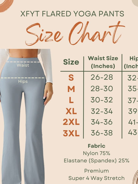 Frost Blue High Rise Flare Yoga Pants