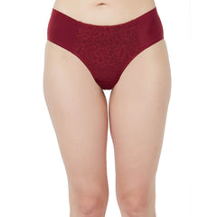 SOIE Woman - High Waist Full Coverage Lace Brief (Pack-2) - Panty -for Women