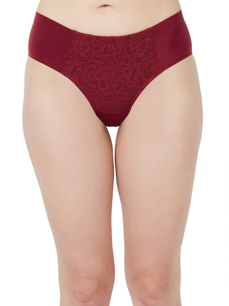 SOIE Woman - High Waist Full Coverage Lace Brief - Panty -for Women
