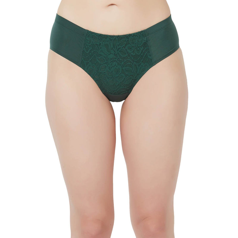 SOIE Woman - High Waist Full Coverage Lace Brief (Pack-2) - Panty -for Women