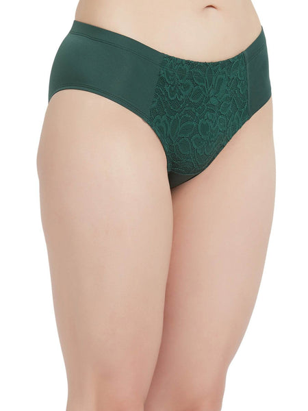SOIE Woman - High Waist Full Coverage Lace Brief - Panty -for Women