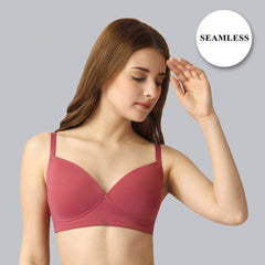 SOIE Woman - Full Coverage Padded Non Wired T-shirt Bra - Bra -for Women