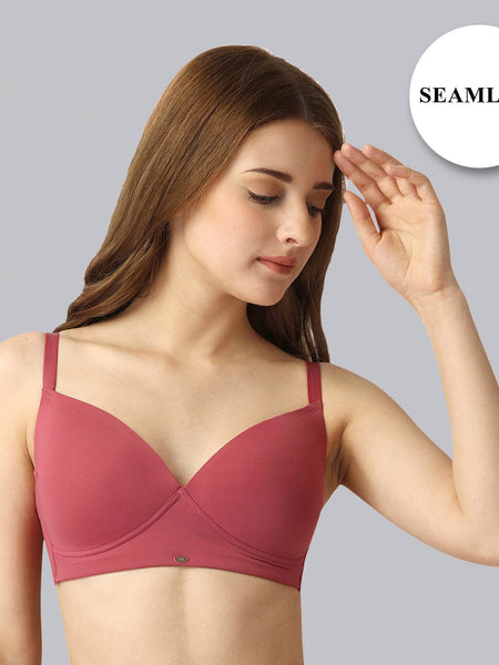 SOIE Woman - Full Coverage Padded Non Wired T-shirt Bra - Bra -for Women