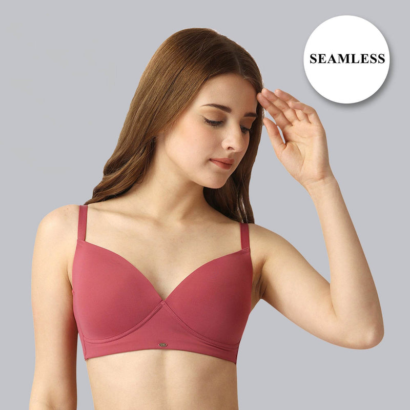 SOIE Woman - Full Coverage Padded Non Wired T-shirt Bra - Bra -for Women