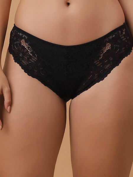 SOIE Woman - Mid Rise Medium Coverage Lace Brief - Panty -for Women