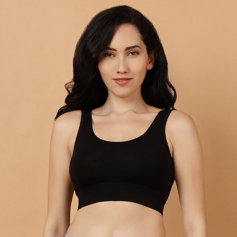 Medium Impact Non Padded Non Wired Long Line Sports Bra