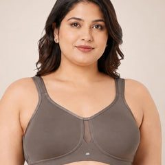 Full Coverage Minimizer Bra with No-Show Cups