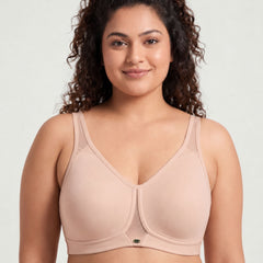 Non Padded Non wired Full Coverage Spacer Fabric Cups Minimiser T-Shirt Bra