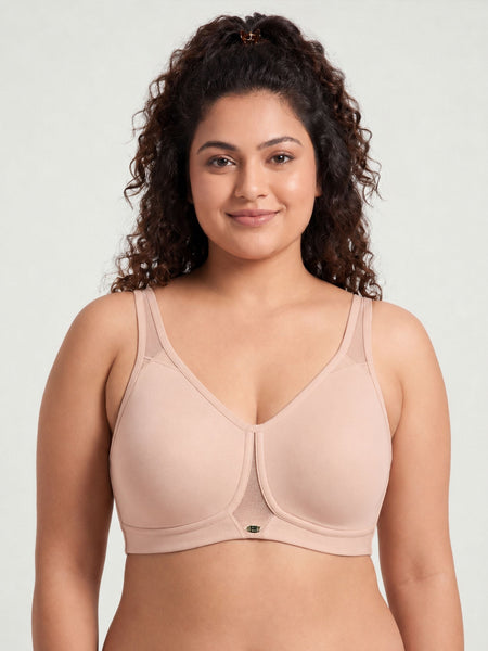 Non Padded Non wired Full Coverage Spacer Fabric Cups Minimiser T-Shirt Bra