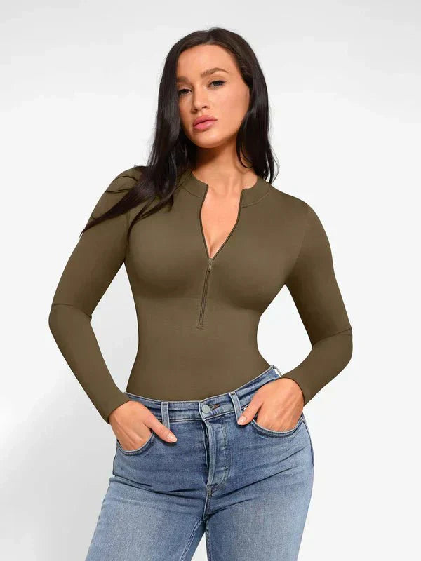 Seamless Long Sleeve Zipper