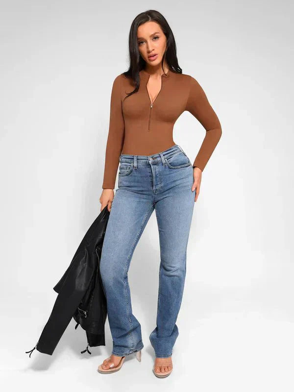 Seamless Long Sleeve Zipper