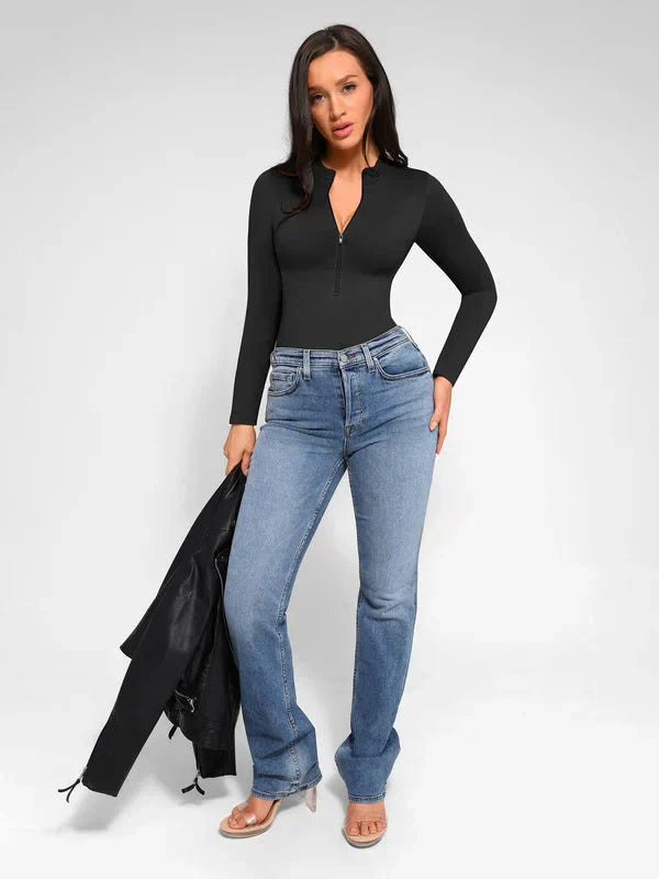 Seamless Long Sleeve Zipper