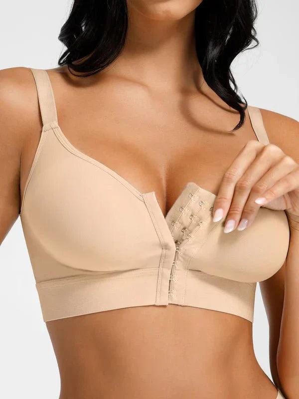 Post Surgery Full Coverage Compression Surgical Front Closure Mastectomy Bra