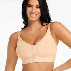 Post Surgery Full Coverage Compression Surgical Front Closure Mastectomy Bra