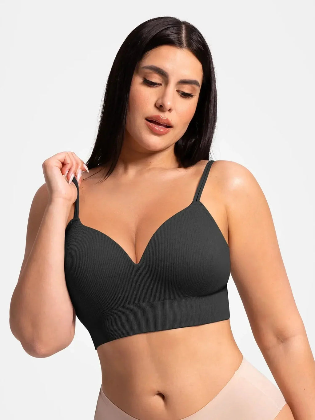 Seamless Ribbed Wireless T-Shirt Bra