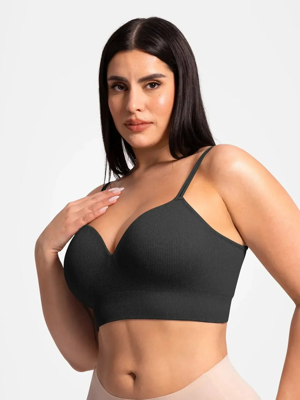 Seamless Ribbed Wireless T-Shirt Bra
