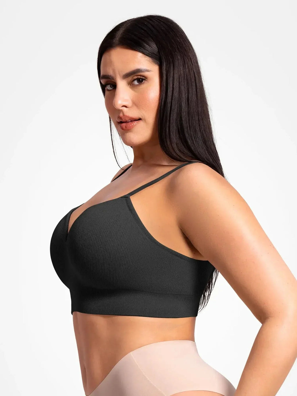 Seamless Ribbed Wireless T-Shirt Bra