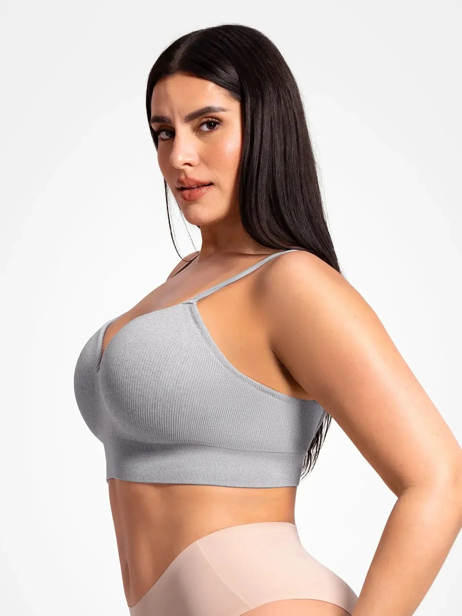 Seamless Ribbed Wireless T-Shirt Bra