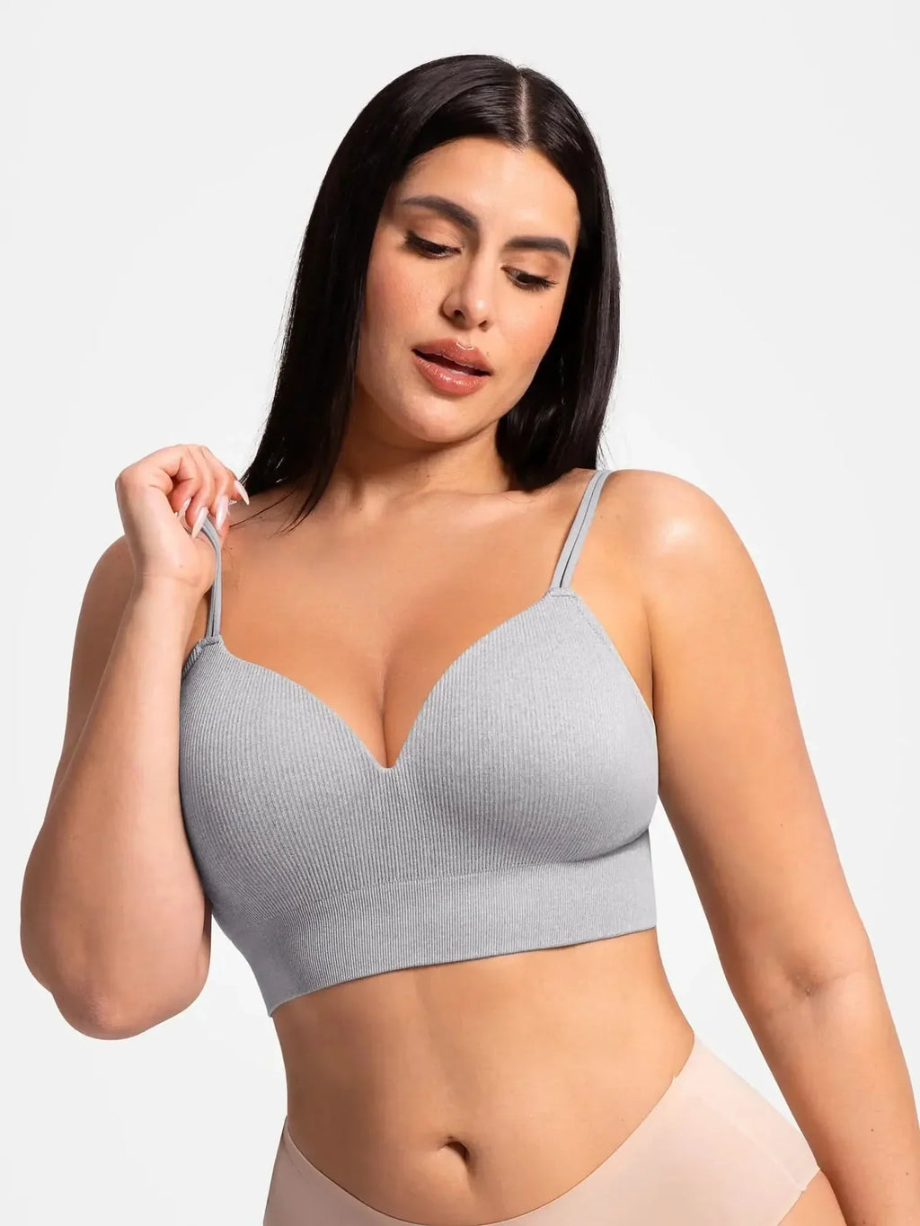Seamless Ribbed Wireless T-Shirt Bra