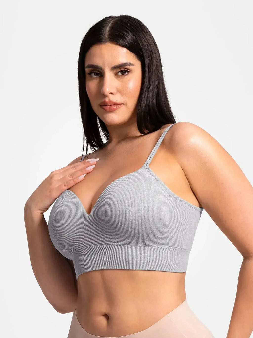 Seamless Ribbed Wireless T-Shirt Bra