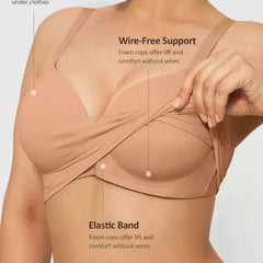 Wireless Padded Push-Up Seamless Comfort Full Coverage Bra – Wireless Bra & Seamless Padded Support