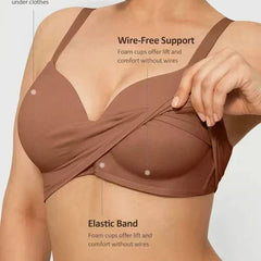 Wireless Padded Push-Up Seamless Comfort Full Coverage Bra – Wireless Bra & Seamless Padded Support
