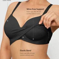 Wireless Padded Push-Up Seamless Comfort Full Coverage Bra – Wireless Bra & Seamless Padded Support