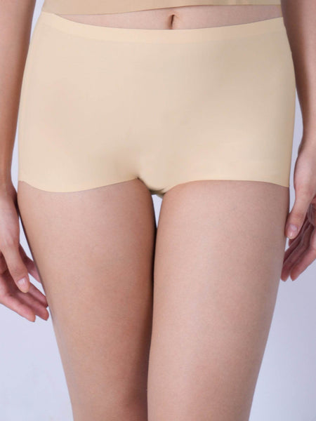 SOIE Woman - Seamless Mid Waist Full Coverage Boy Shorts with No Visible Panty Line - Panty -for Women