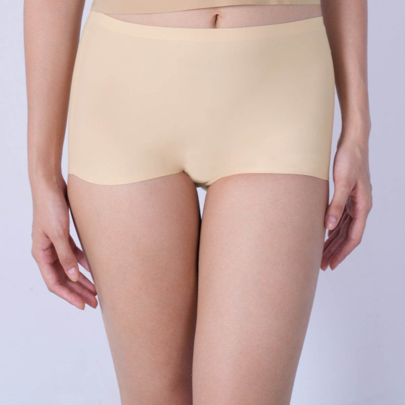 SOIE Woman - Seamless Mid Waist Full Coverage Boy Shorts with No Visible Panty Line - Panty -for Women