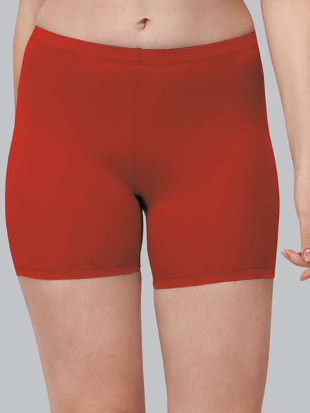 SOIE Woman - Solid Polyamide Spandex Mid Thigh Length Cycling Shorts - Cycling Shorts -for Women