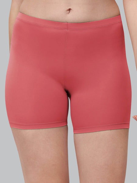 SOIE Woman - Solid Polyamide Spandex Mid Thigh Length Cycling Shorts - Cycling Shorts -for Women