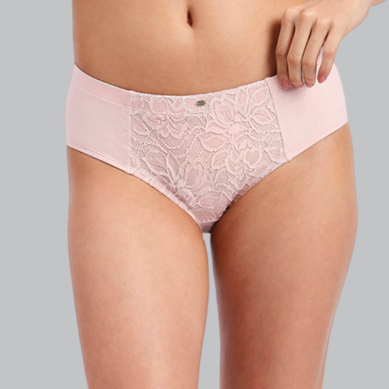 SOIE Woman - High Waist Full Coverage Lace Panty - Panty -for Women